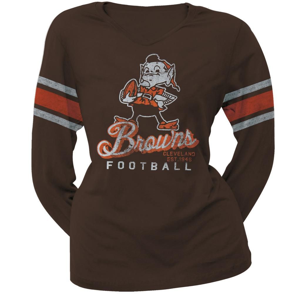 Cleveland Browns - Homerun Premium Juniors Long Sleeve T-Shirt sold by Old Glory