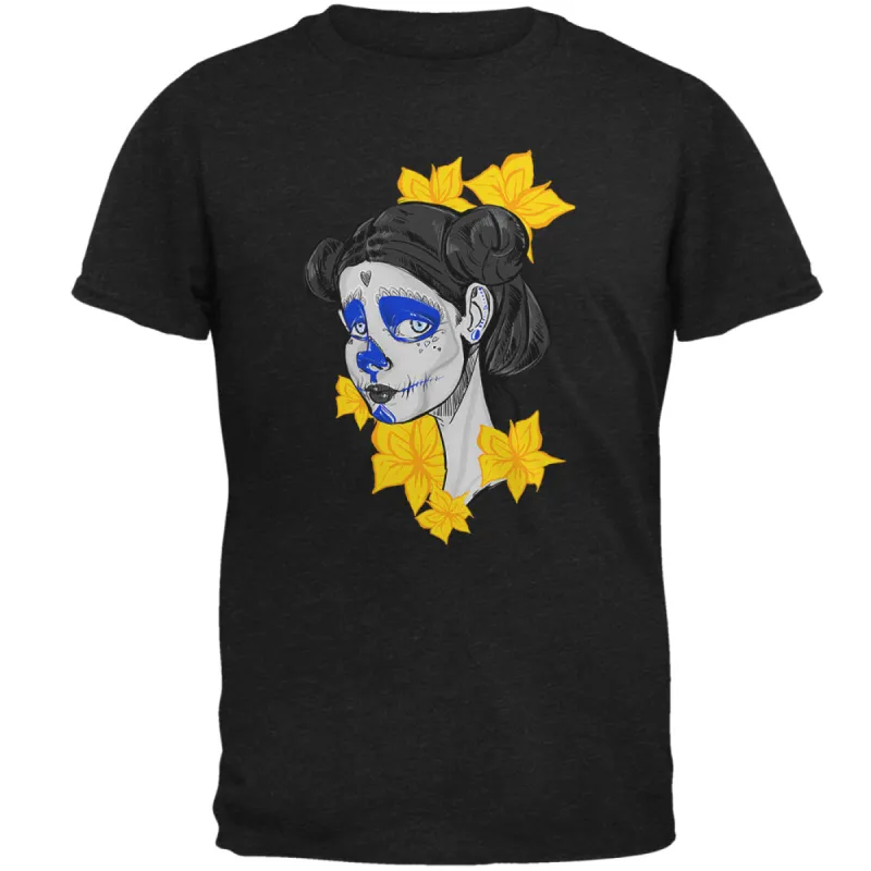 Virgin Mary of Dia de Muertos Mens Soft T Shirt sold by Old Glory