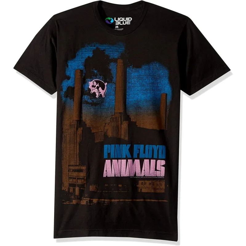 Pink Floyd Animals Pig Stain Mens T Shirt sold by Old Glory