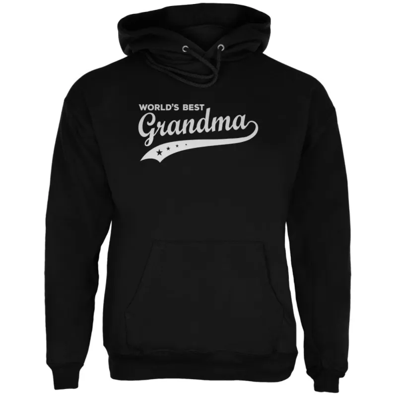 Mother's Day - World's Best Grandma Black Adult Hoodie sold by Old Glory