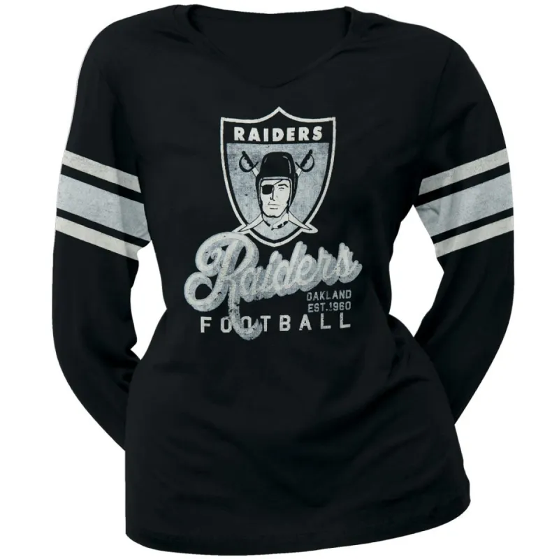 Oakland Raiders - Homerun Premium Juniors Long Sleeve T-Shirt sold by Old Glory