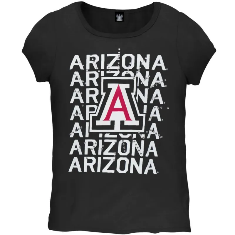 Arizona Wildcats - Rhinestone Ray Girls Juvy T-Shirt sold by Old Glory