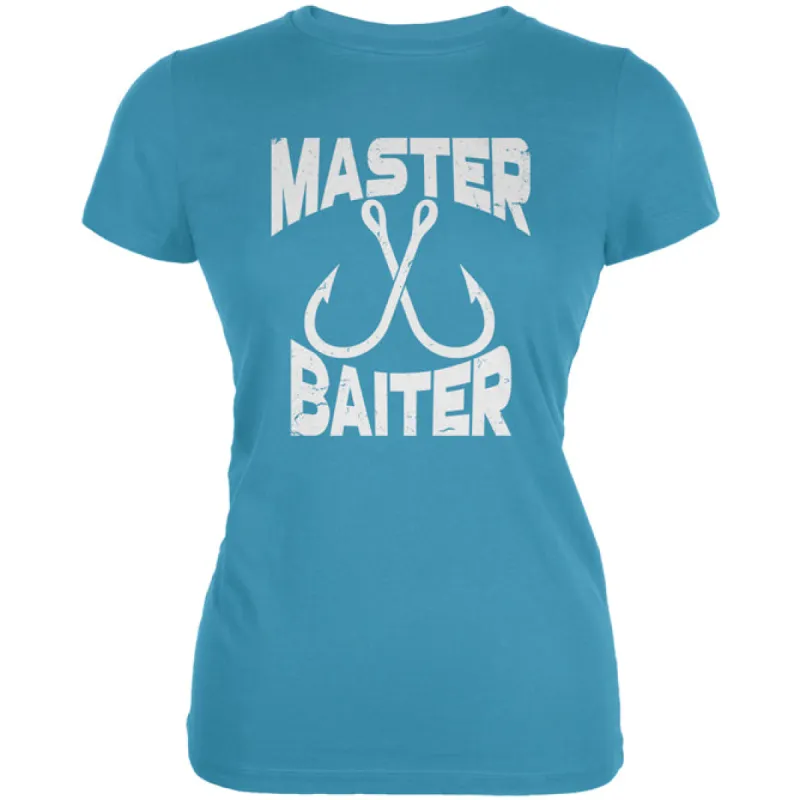 Master Baiter Fishing Joke Juniors Soft T Shirt sold by Old Glory