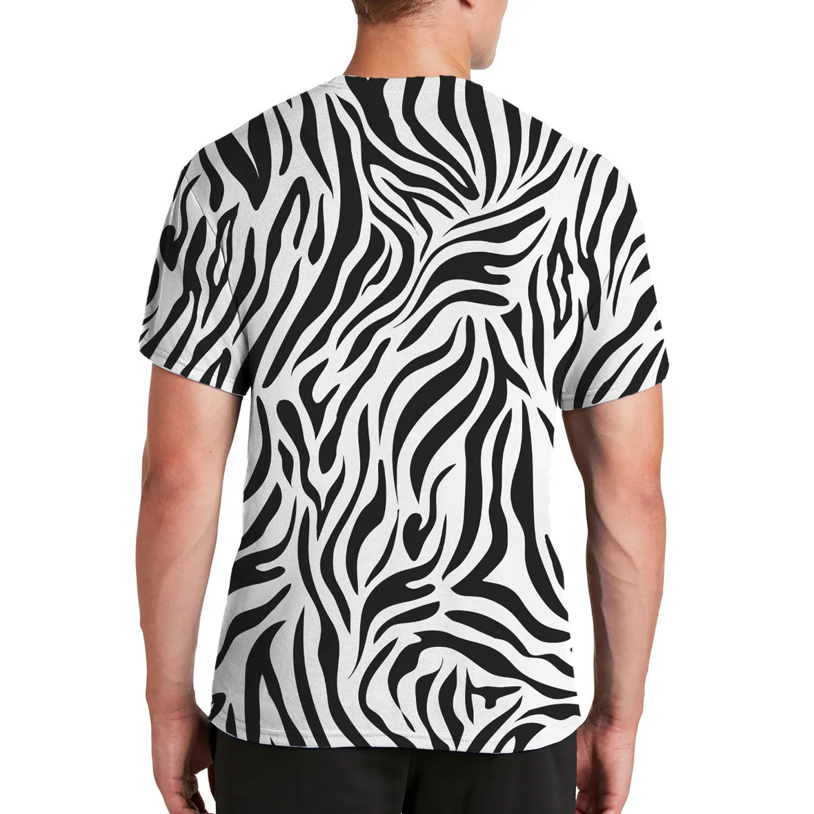Halloween Costume All Over Zebra Print Mens T Shirt with Zebra Ears Headband sold by Old Glory product image thumbnail 2