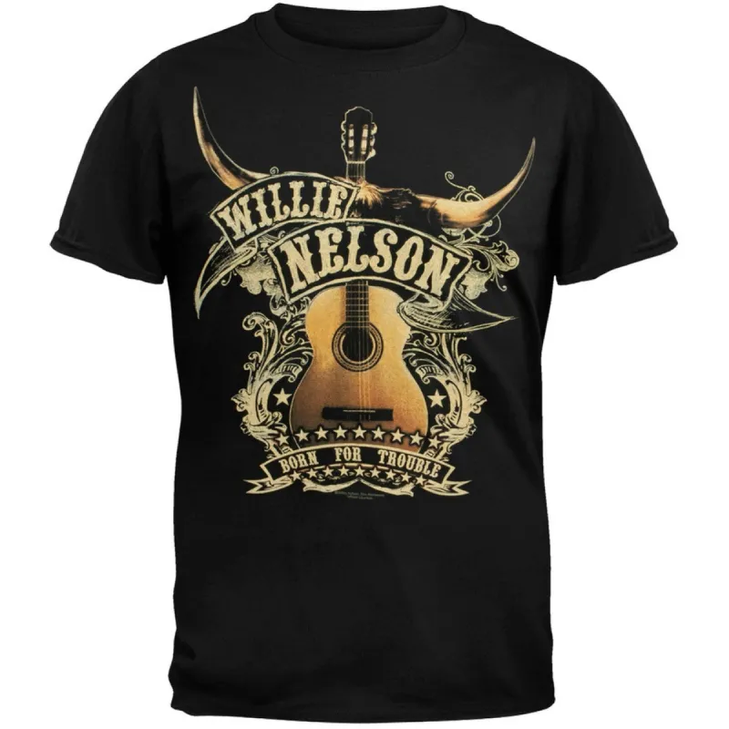 Willie Nelson - Guitar T-Shirt sold by Old Glory