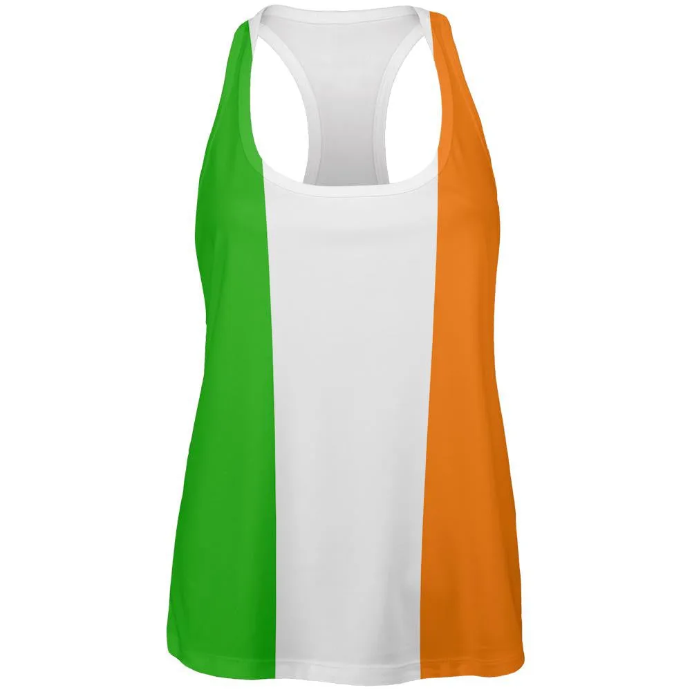 St Patricks Irish Flag All Over Womens Racerback Tank Top sold by Old Glory