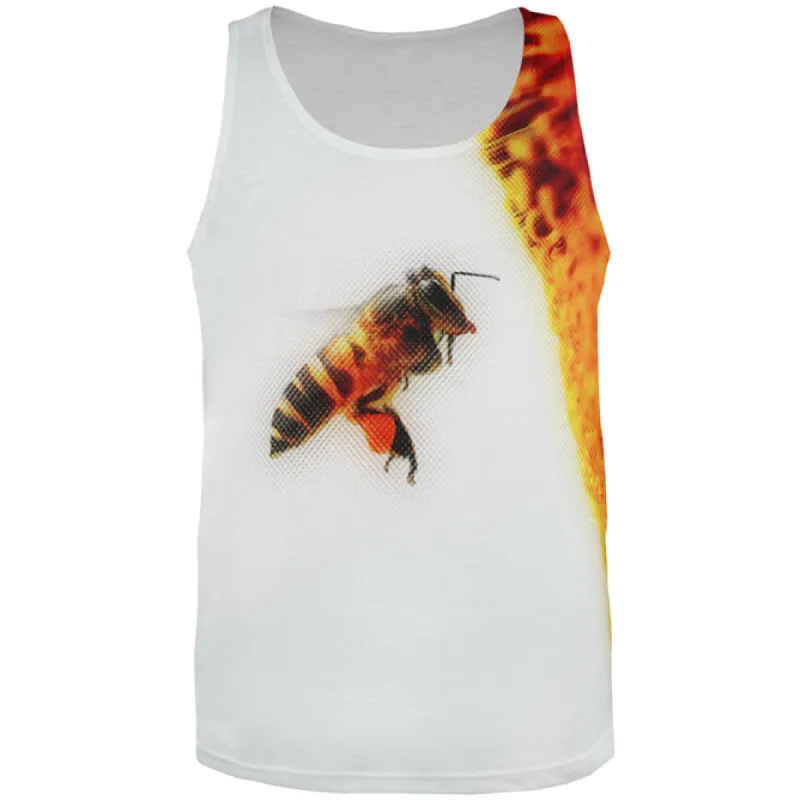 Honey Bee in Flight All Over Mens Tank Top sold by Old Glory