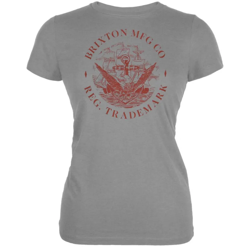 Brixton - Honor Grey Juniors T-Shirt made by Old Glory