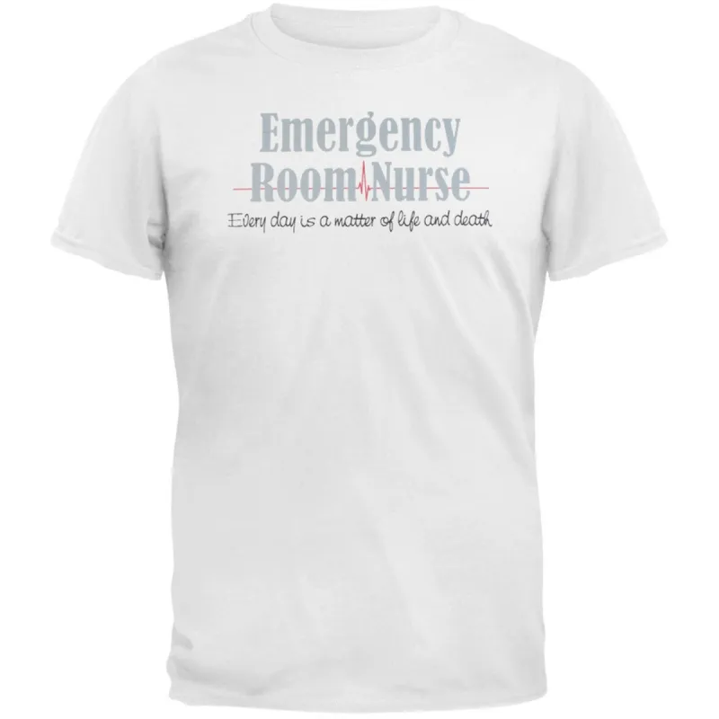 Nurse Emergency Room Life Or Death Adult T-Shirt sold by Old Glory