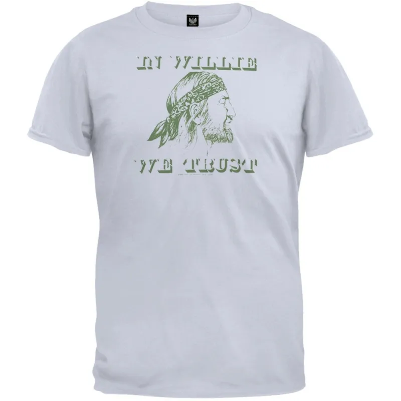Willie Nelson - Trust Mens T-Shirt sold by Old Glory