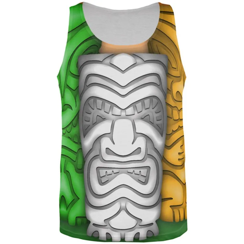 St Patricks Day Tiki Glass Party All Over Mens Tank Top sold by Old Glory
