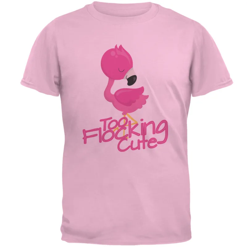 Flamingo Too Flocking Cute Mens T Shirt sold by Old Glory