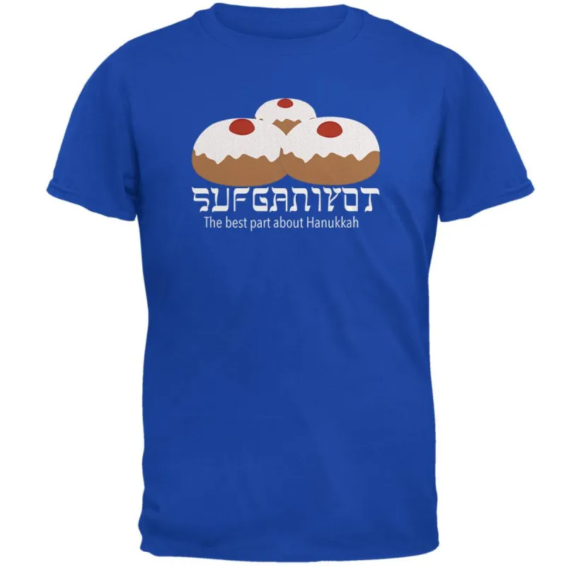The Best Part About Hanukkah Sufganiyot Mens Soft T Shirt sold by Old Glory
