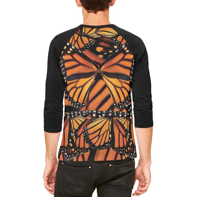 Halloween Costume Monarch Butterfly Costume Mens Raglan T Shirt sold by Old Glory product image thumbnail 2