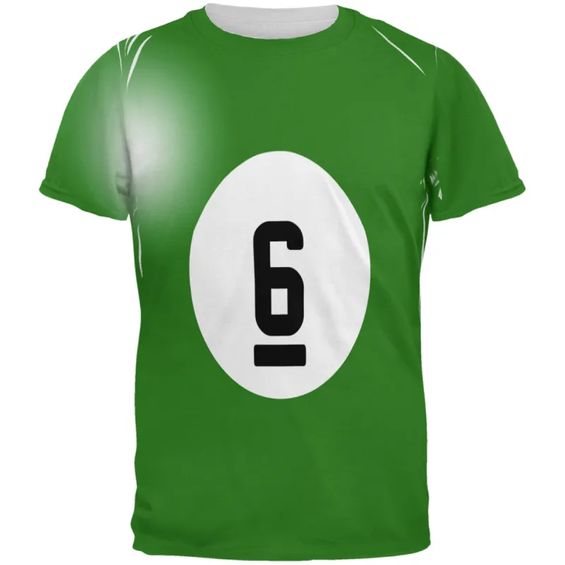 Halloween Billiard Pool Ball Six Costume All Over Mens T Shirt sold by Old Glory