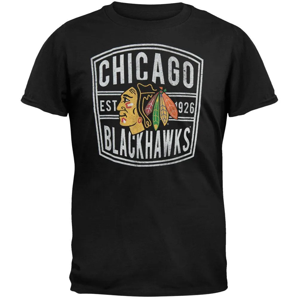 Chicago Blackhawks - Flanker Premium T-Shirt sold by Old Glory