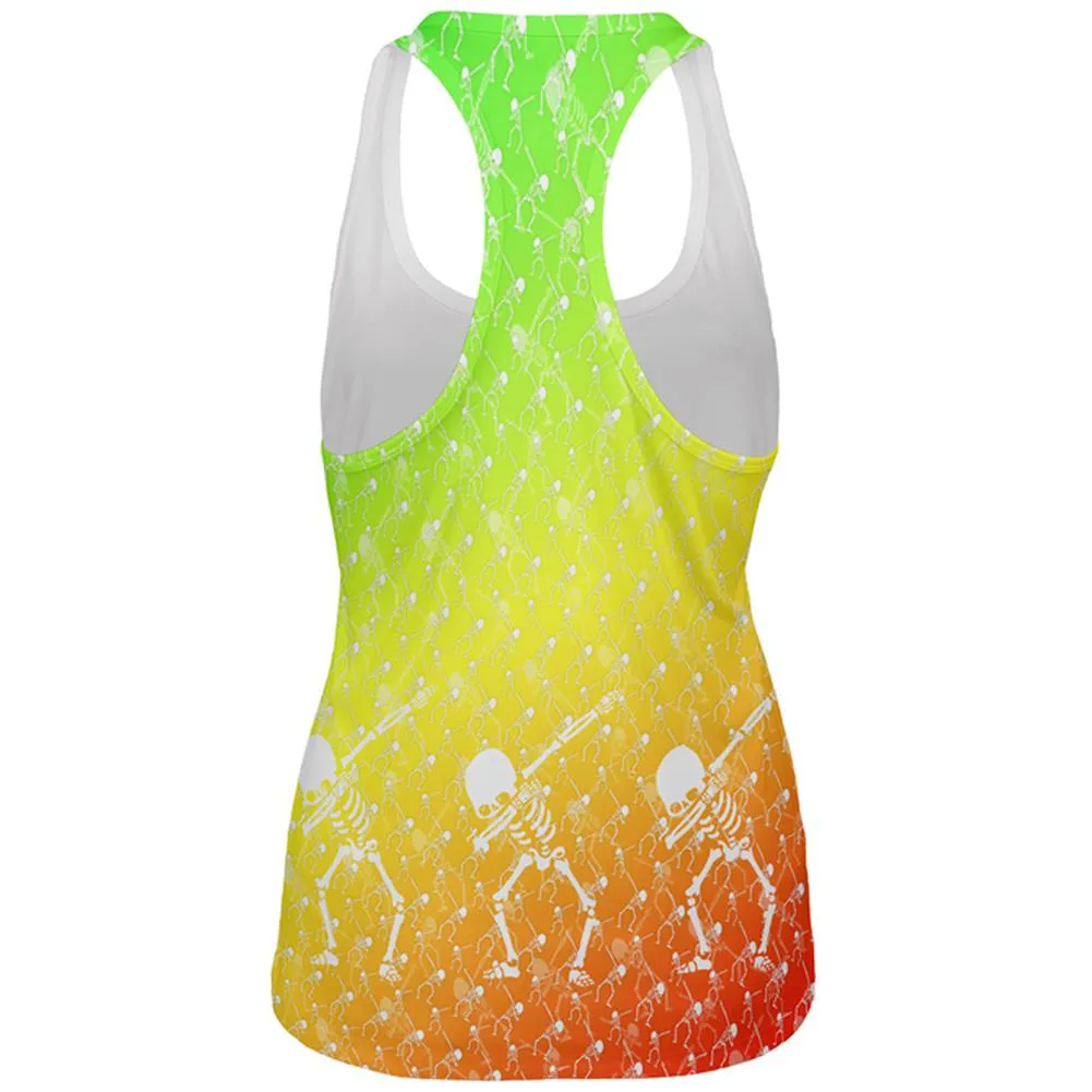 Cinco De Mayo Dancing Dabbing Skeletons All Over Womens Work Out Tank Top sold by Old Glory product image thumbnail 2