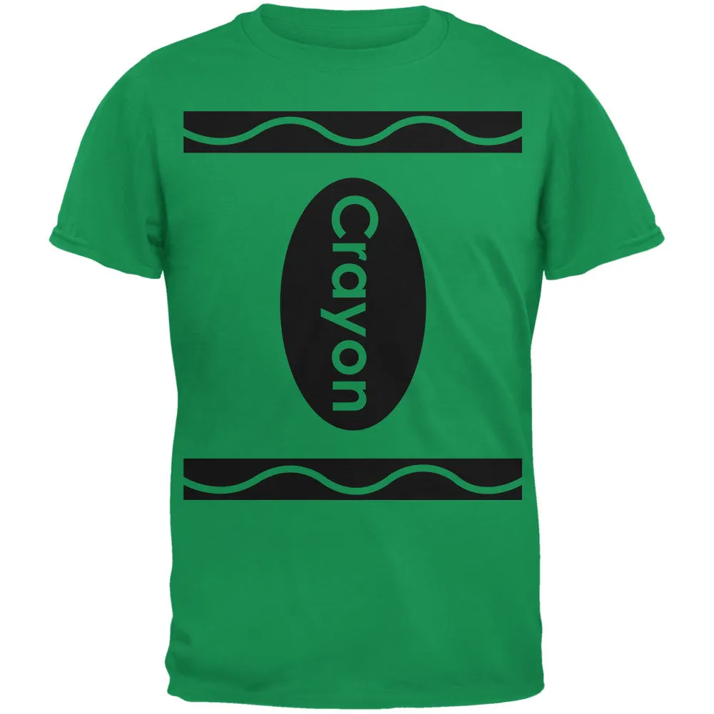 Halloween Crayon Costume Irish Green Adult T-Shirt sold by Old Glory
