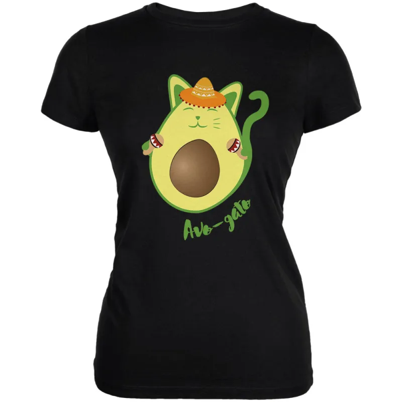 Cinco De Mayo Avogado Avocato Avocado Cat Spanish Juniors Soft T Shirt sold by Old Glory