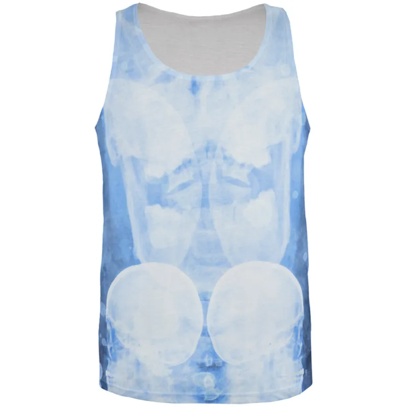 Dead Inside Skull X-Ray Splatter All Over Mens Tank Top sold by Old Glory
