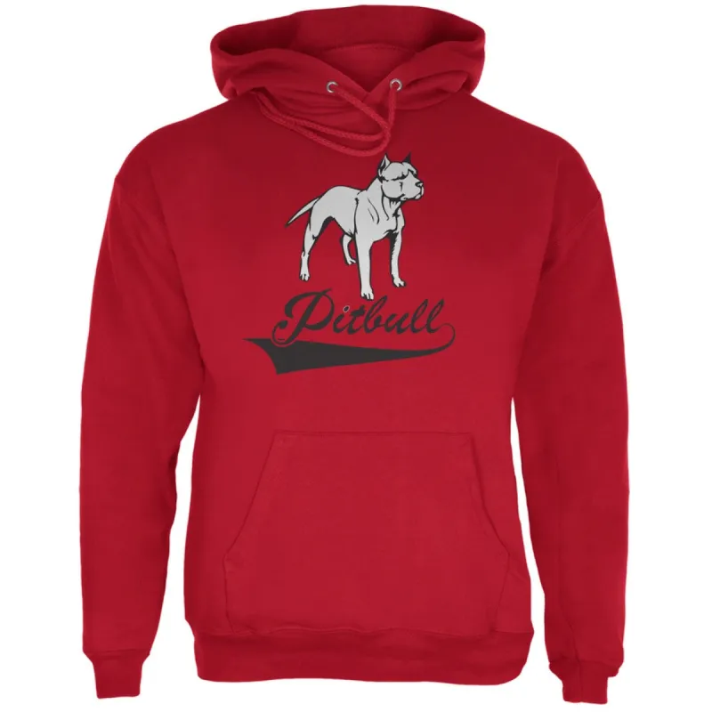 Pit Bull Red Adult Hoodie sold by Old Glory