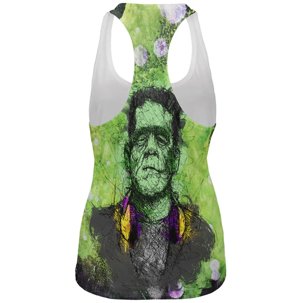Halloween Frankenstein Raver Horror Movie Monster All Over Womens Work Out Tank Top sold by Old Glory product image thumbnail 2