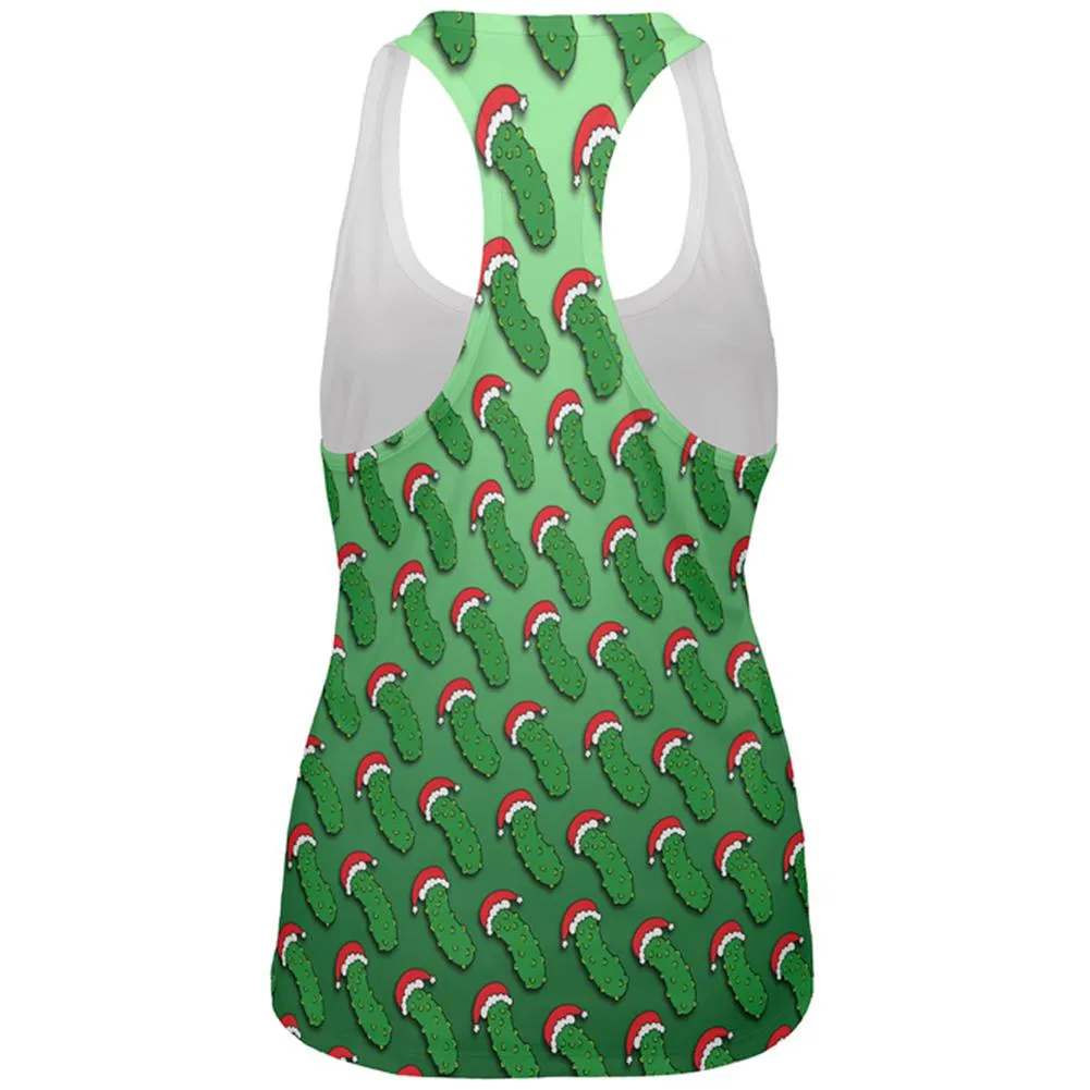 Christmas German Pickle Pattern All Over Womens Work Out Tank Top sold by Old Glory product image thumbnail 2