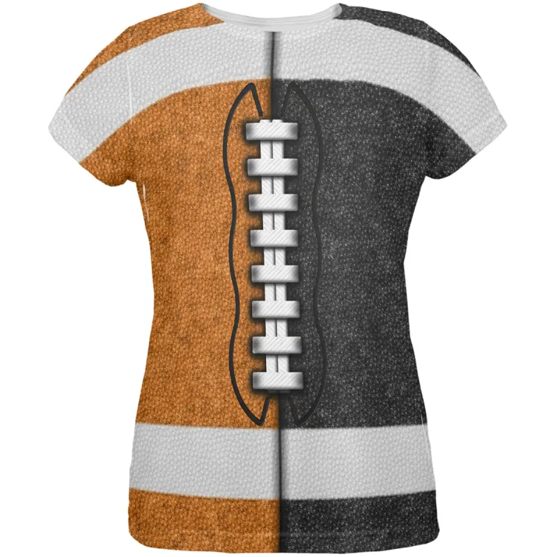 Fantasy Football Team Orange and Black All Over Womens T Shirt sold by Old Glory