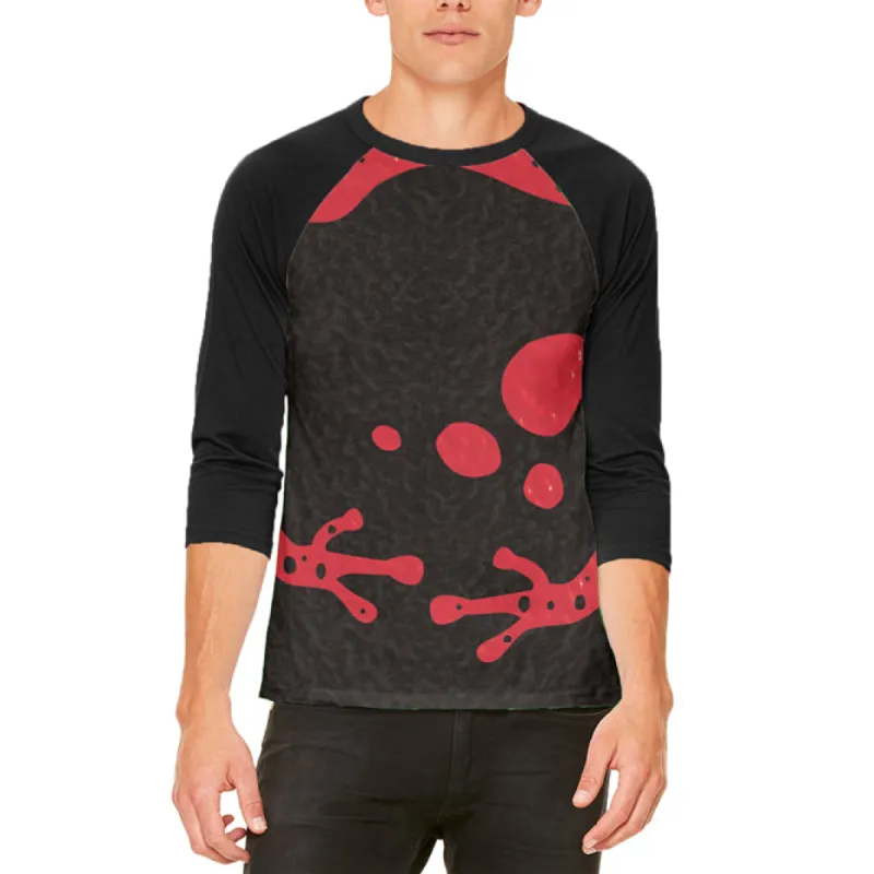 Halloween Costume Red Banded Poison Dart Frog Costume Mens Raglan T Shirt sold by Old Glory