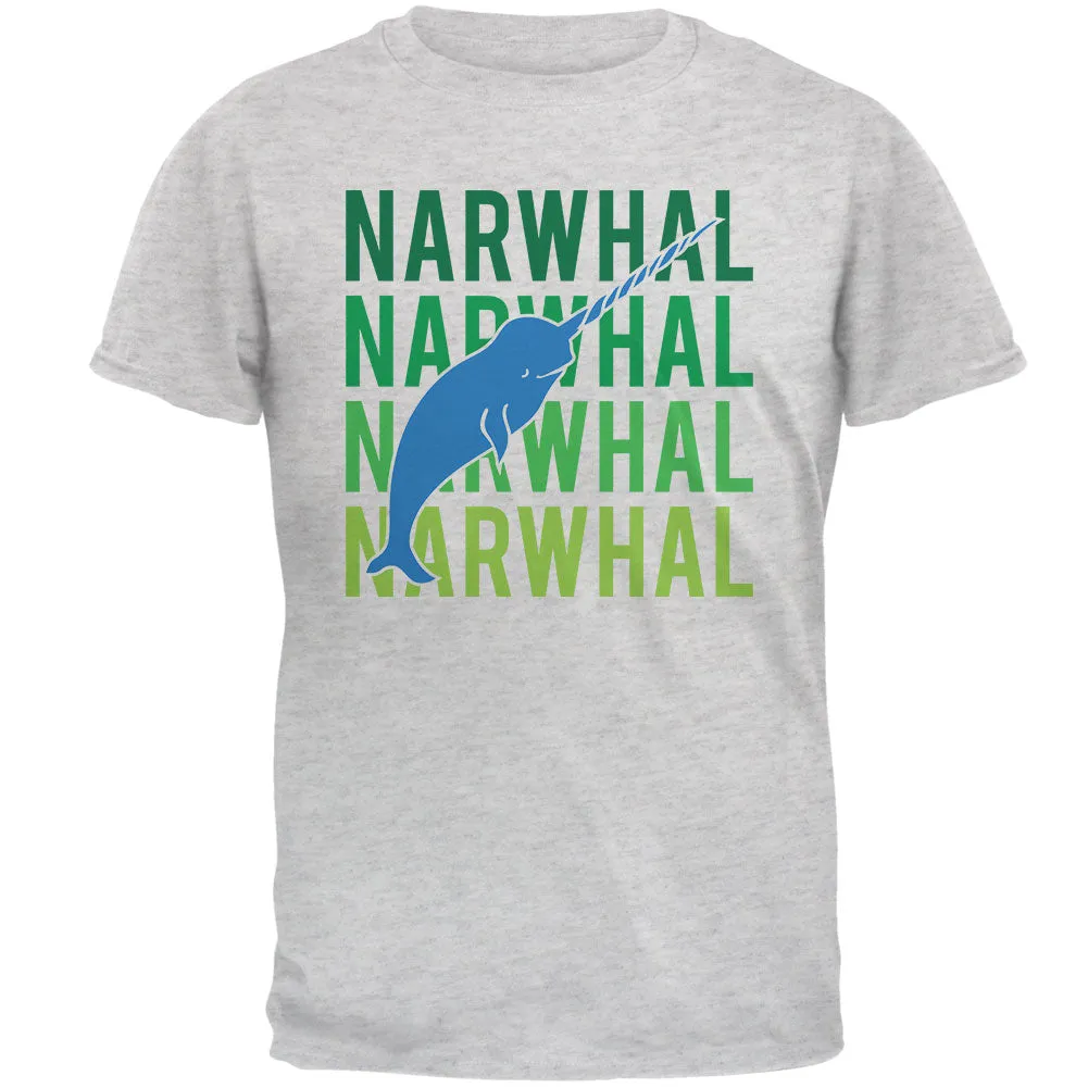 Narwhal Stacked Repeat Mens T Shirt sold by Old Glory