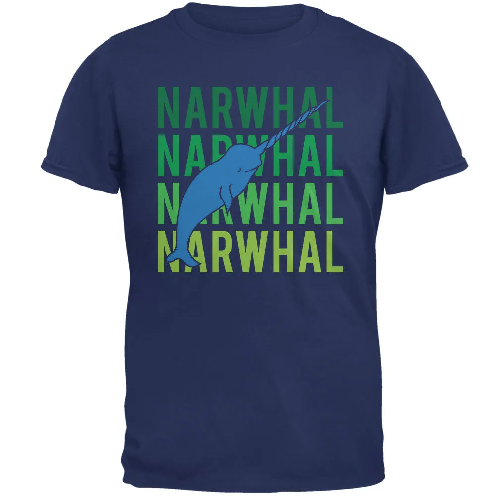 Narwhal Stacked Repeat Mens T Shirt sold by Old Glory product image thumbnail 2