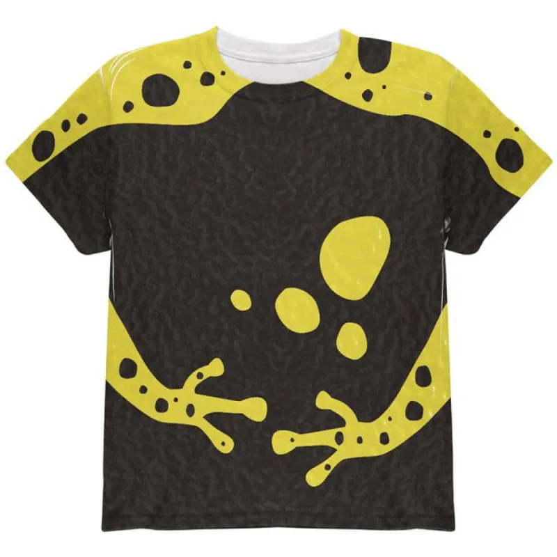 Halloween Costume Yellow Banded Poison Dart Frog Costume All Over Youth T Shirt sold by Old Glory