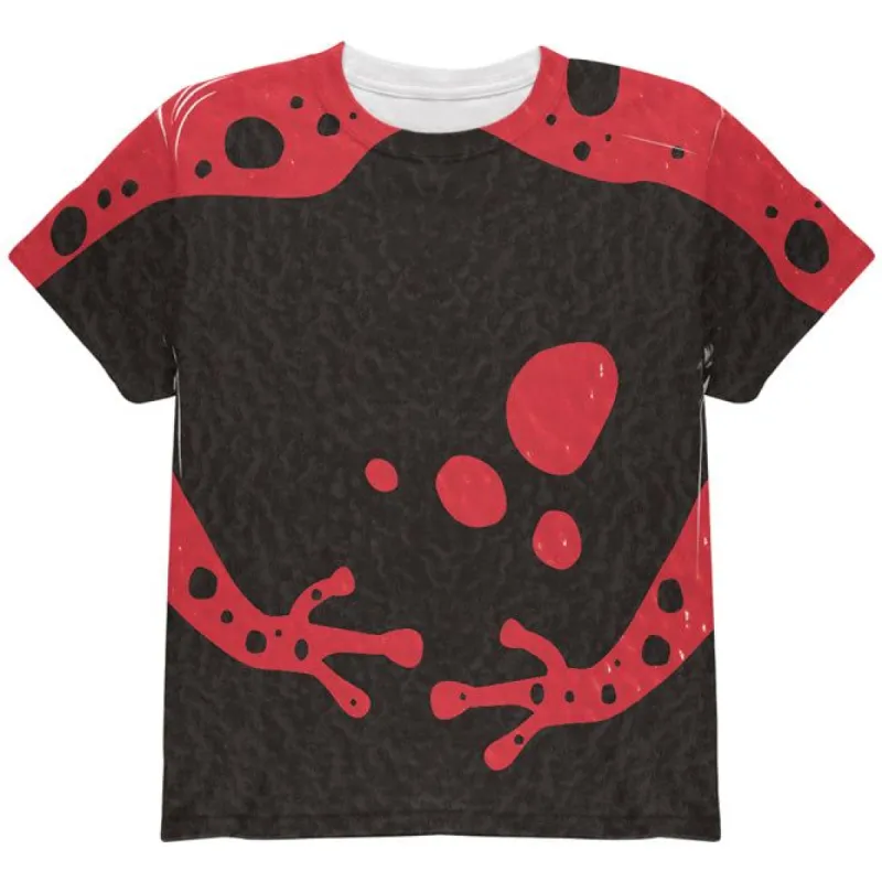 Halloween Costume Red Banded Poison Dart Frog Costume All Over Youth T Shirt sold by Old Glory