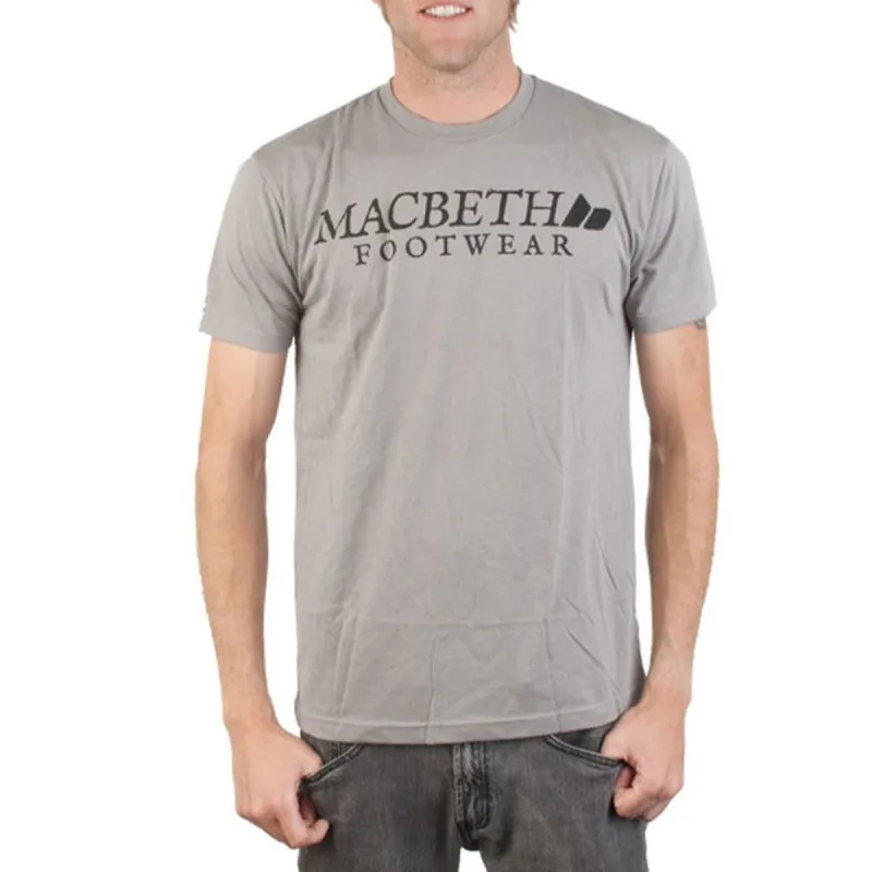 Macbeth - Vintage Logo Charcoal Adult T-Shirt made by Old Glory