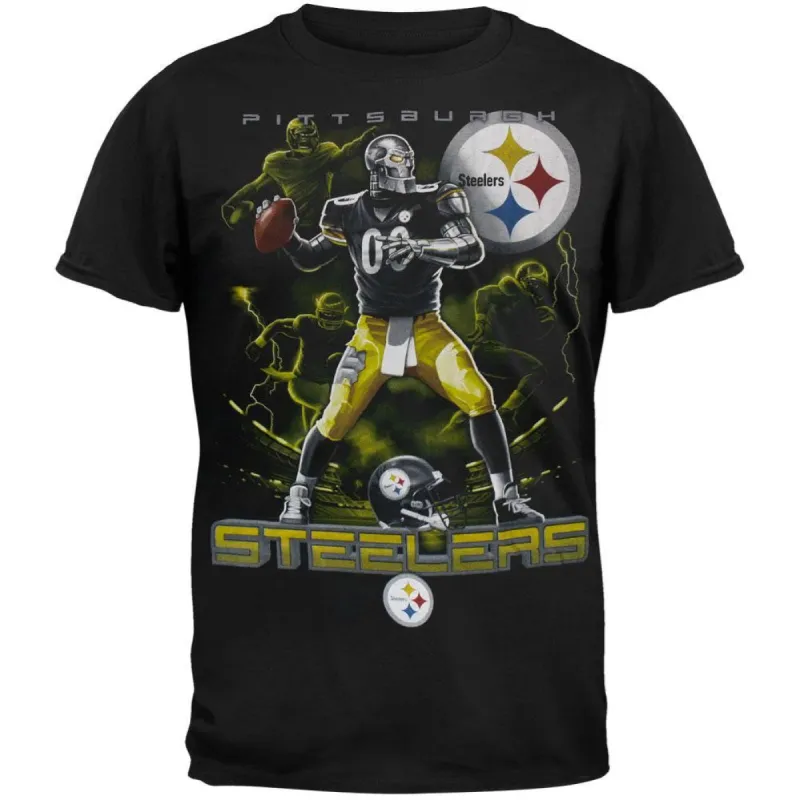 Pittsburgh Steelers - Quarterback Adult T-Shirt sold by Old Glory