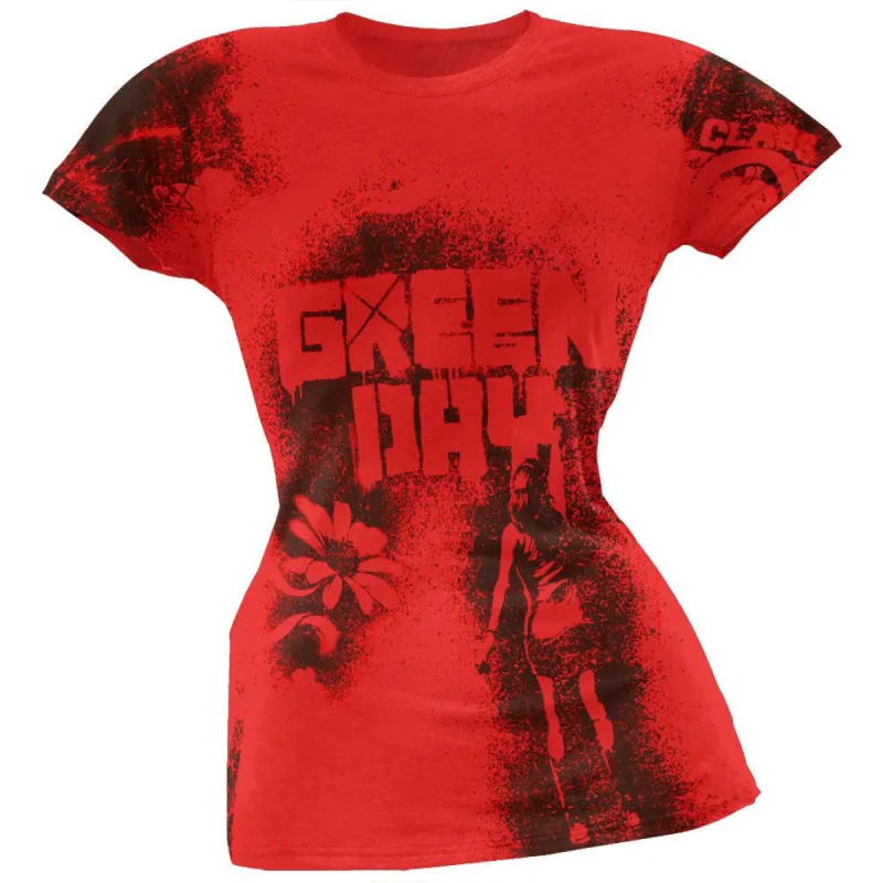 Green Day - Paint All-Over Juniors T-Shirt sold by Old Glory
