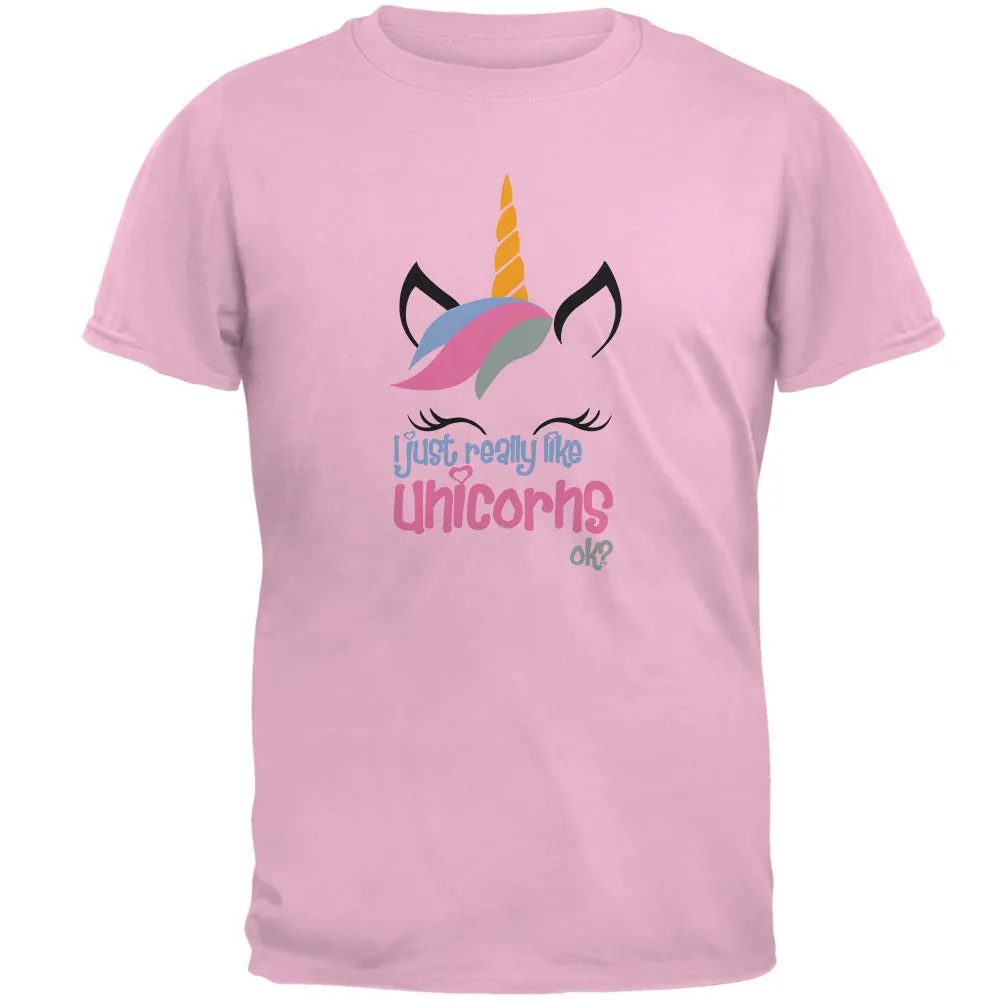 I Just Really Like Unicorns ok? Mens T Shirt sold by Old Glory product image thumbnail 2