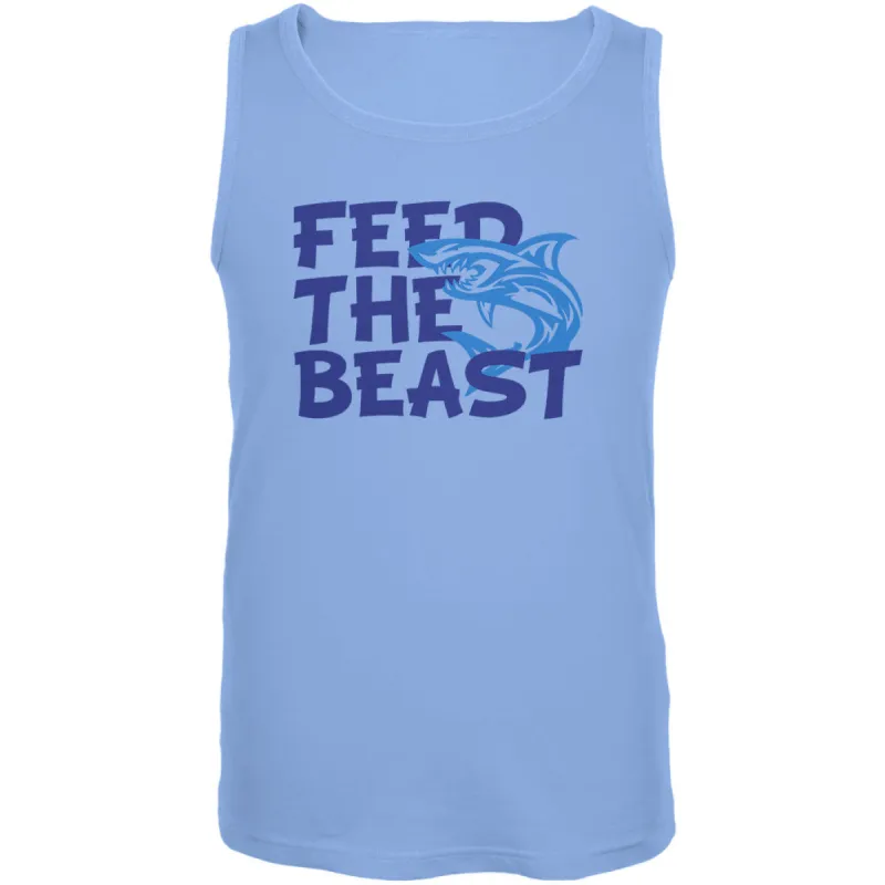 Shark Sharks Feed the Beast Mens Tank Top sold by Old Glory