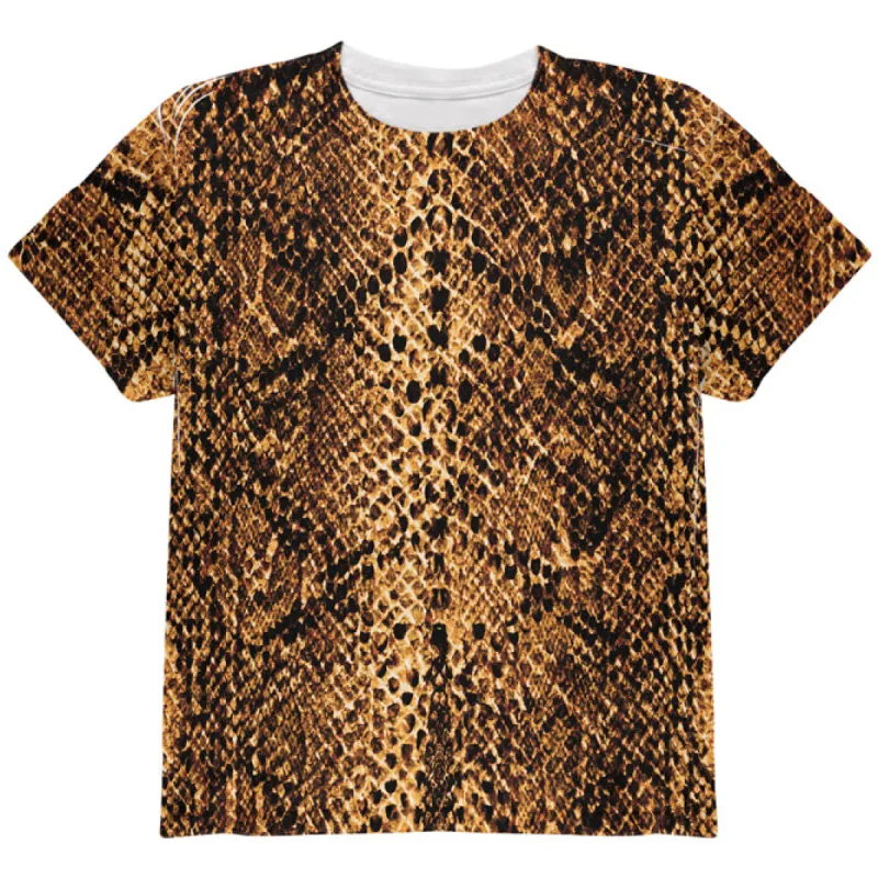 Halloween Desert Brown Snake Snakeskin Costume All Over Youth T Shirt sold by Old Glory