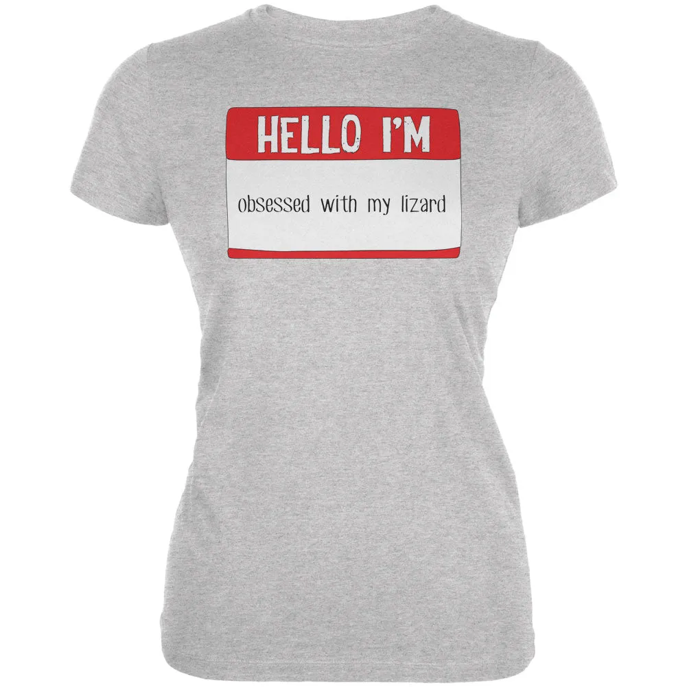 Halloween Hello I'm Obsessed With My Lizard Juniors Soft T Shirt sold by Old Glory