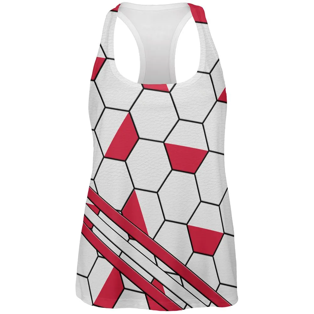 World Cup Poland Soccer Ball All Over Womens Work Out Tank Top sold by Old Glory