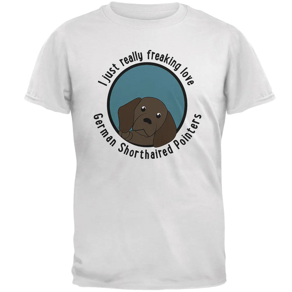 I Just Love Mens German Shorthaired Pointers Dog Soft T Shirt sold by Old Glory