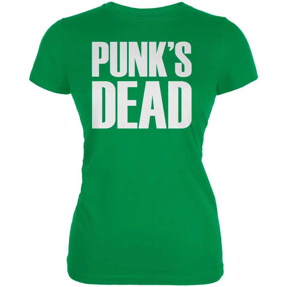 Punk's Dead V3 Irish Green Juniors Soft T-Shirt sold by Old Glory