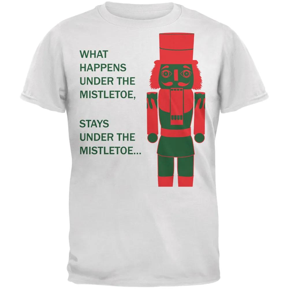 What Happens Here Nutcracker White Adult T-Shirt sold by Old Glory