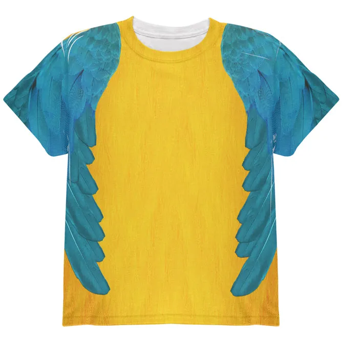 Halloween Costume Blue & Yellow Parrot Macaw Costume All Over Youth T Shirt sold by Old Glory
