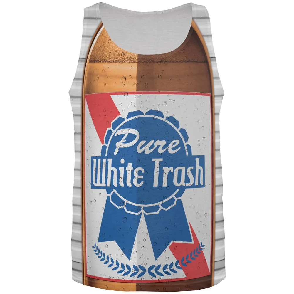 Halloween Pure White Trash Beer Costume All Over Mens Tank Top sold by Old Glory