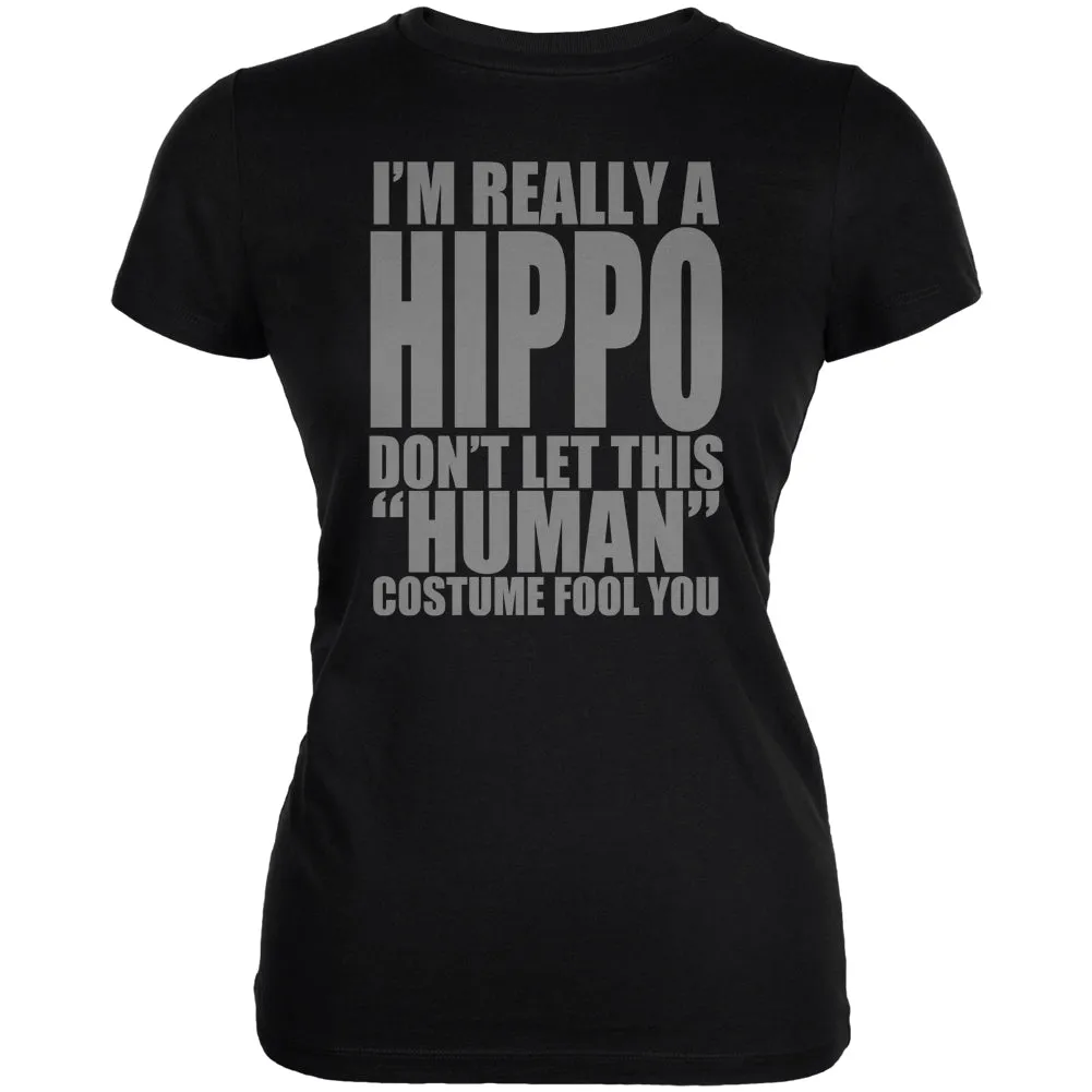 Halloween Human Hippo Costume Juniors Soft T Shirt sold by Old Glory