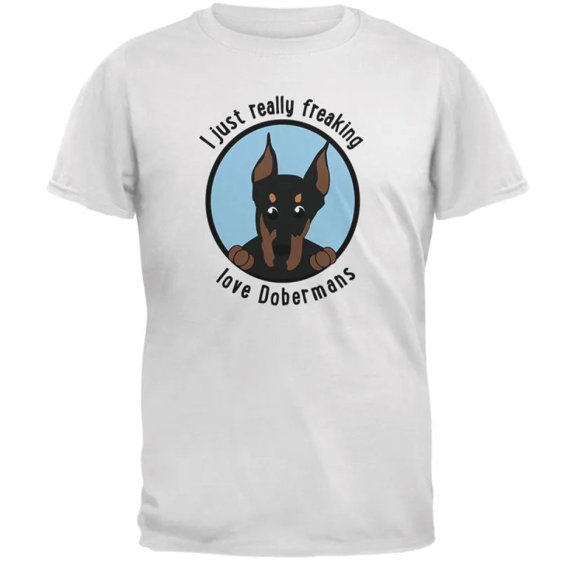 I Just Love Dobermans Mens Soft T Shirt sold by Old Glory
