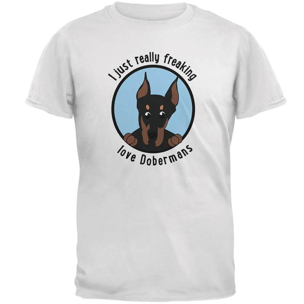 I Just Love Dobermans Mens Soft T Shirt sold by Old Glory