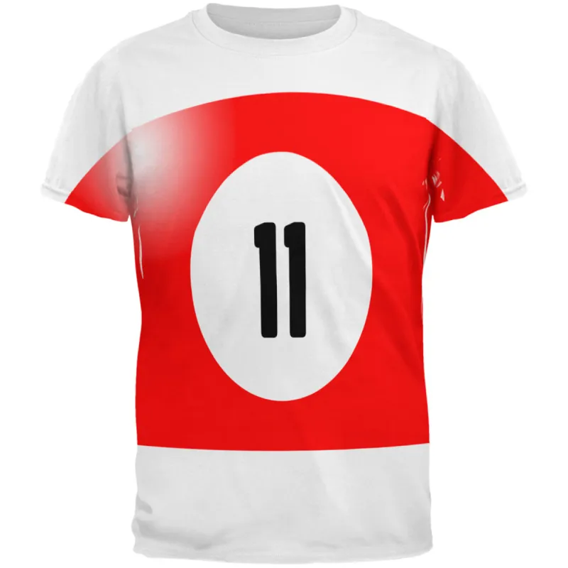 Halloween Billiard Pool Ball Eleven Costume All Over Mens T Shirt sold by Old Glory